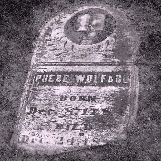 Phebe Wolford Gravestone Orchard Grove Cemetery