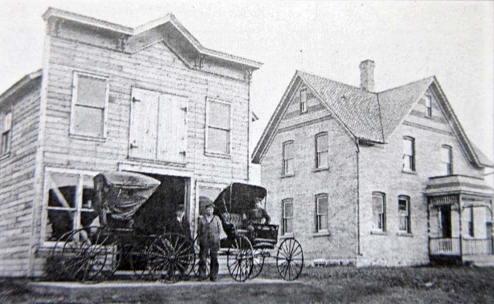 Albinger's Wagon Shop & Residence circa 1912