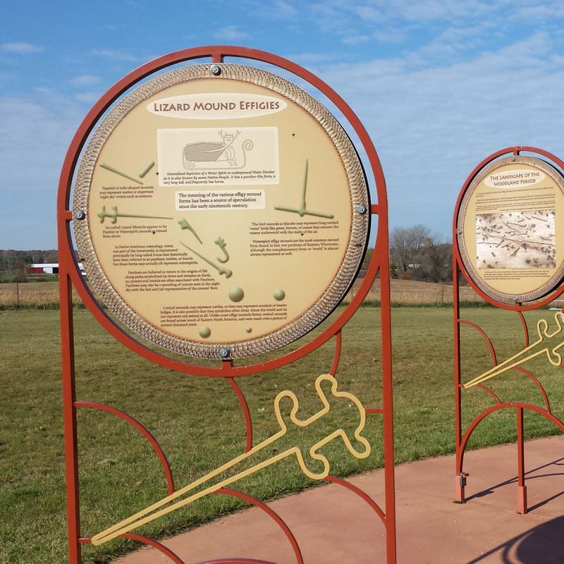 Lizard Mound Park Educational Display