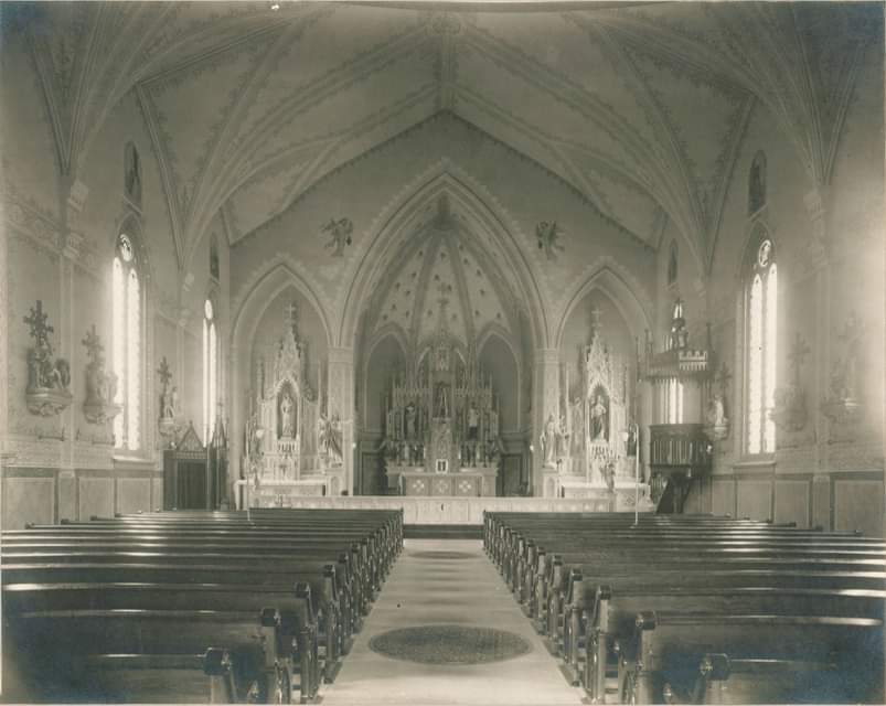 St. Michael Church Interior 1921