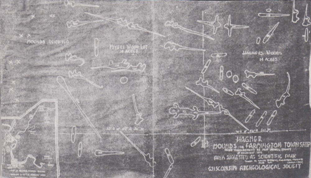 Early Plat of Hagner Indian Mounds