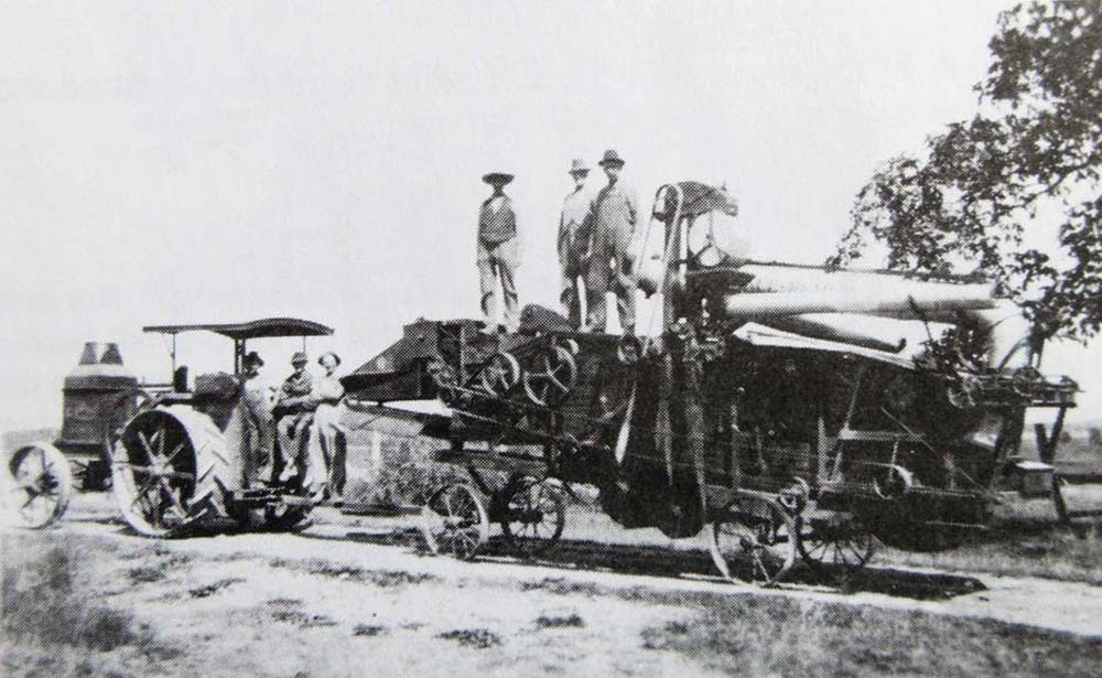 Mueller Road Threshing Crew Circa 1900
